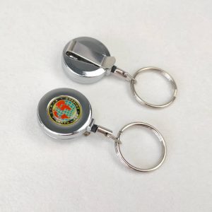 Metal yoyo card holder