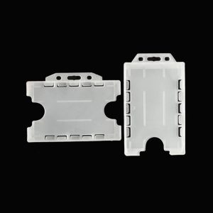 Plastic name badge holder