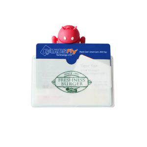 Plastic sleeve card holder