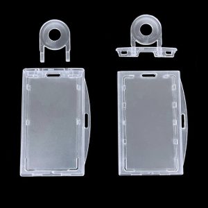 Rigid plastic ID card holder